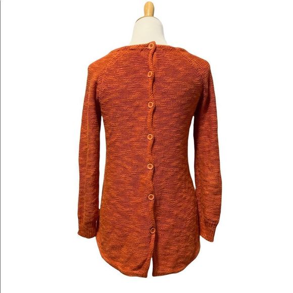 Sparrow | Orange Knit Long Sleeve Sweater - Picture 3 of 8